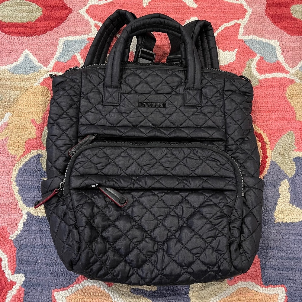 MZ Wallace Small Metro Utility Backpack Black